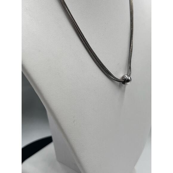 Silpada Sterling Silver Thoreau Multi Strand Ball Necklace Retired N0914 - Picture 4 of 12